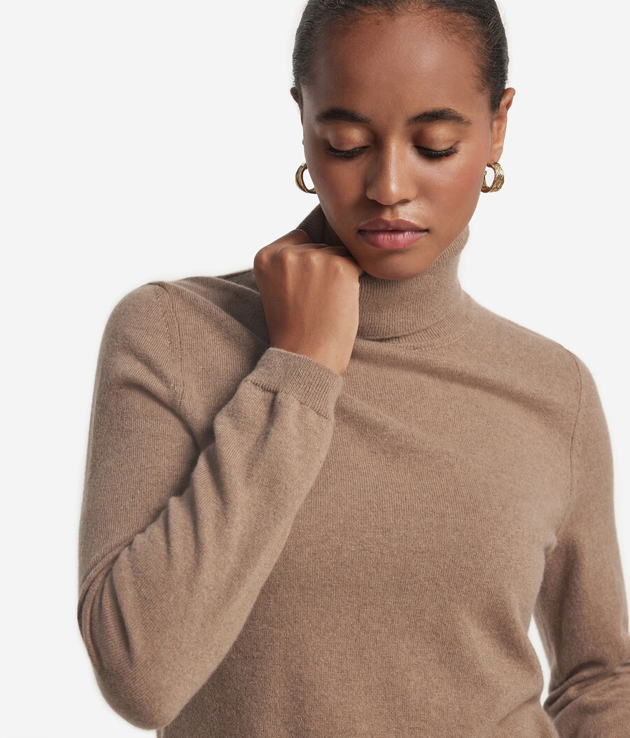 maglione a collo alto in cashmere ultra morbido