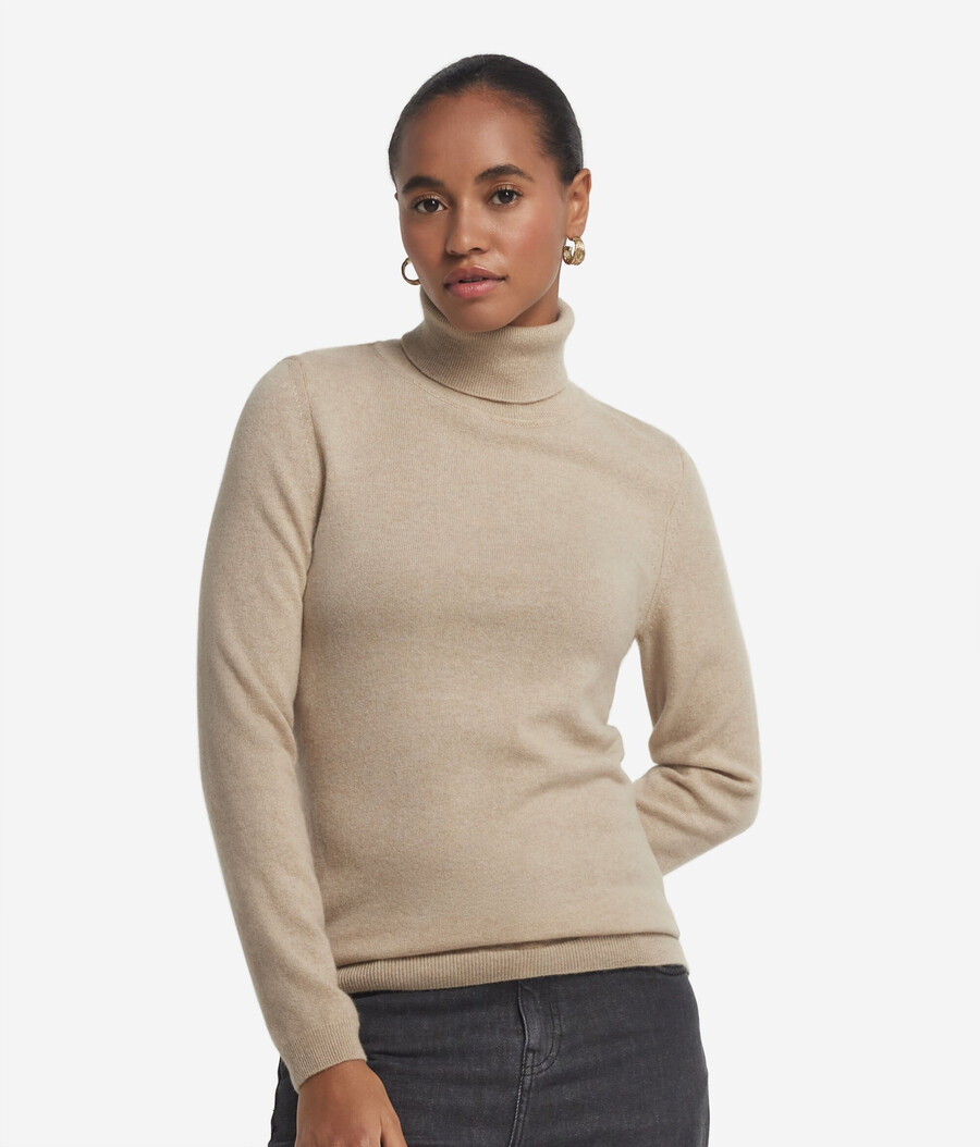 maglione a collo alto in cashmere ultra morbido
