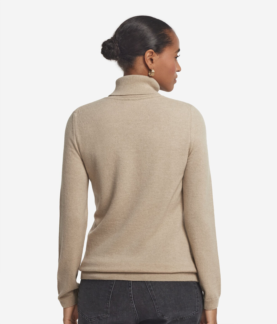 maglione a collo alto in cashmere ultra morbido