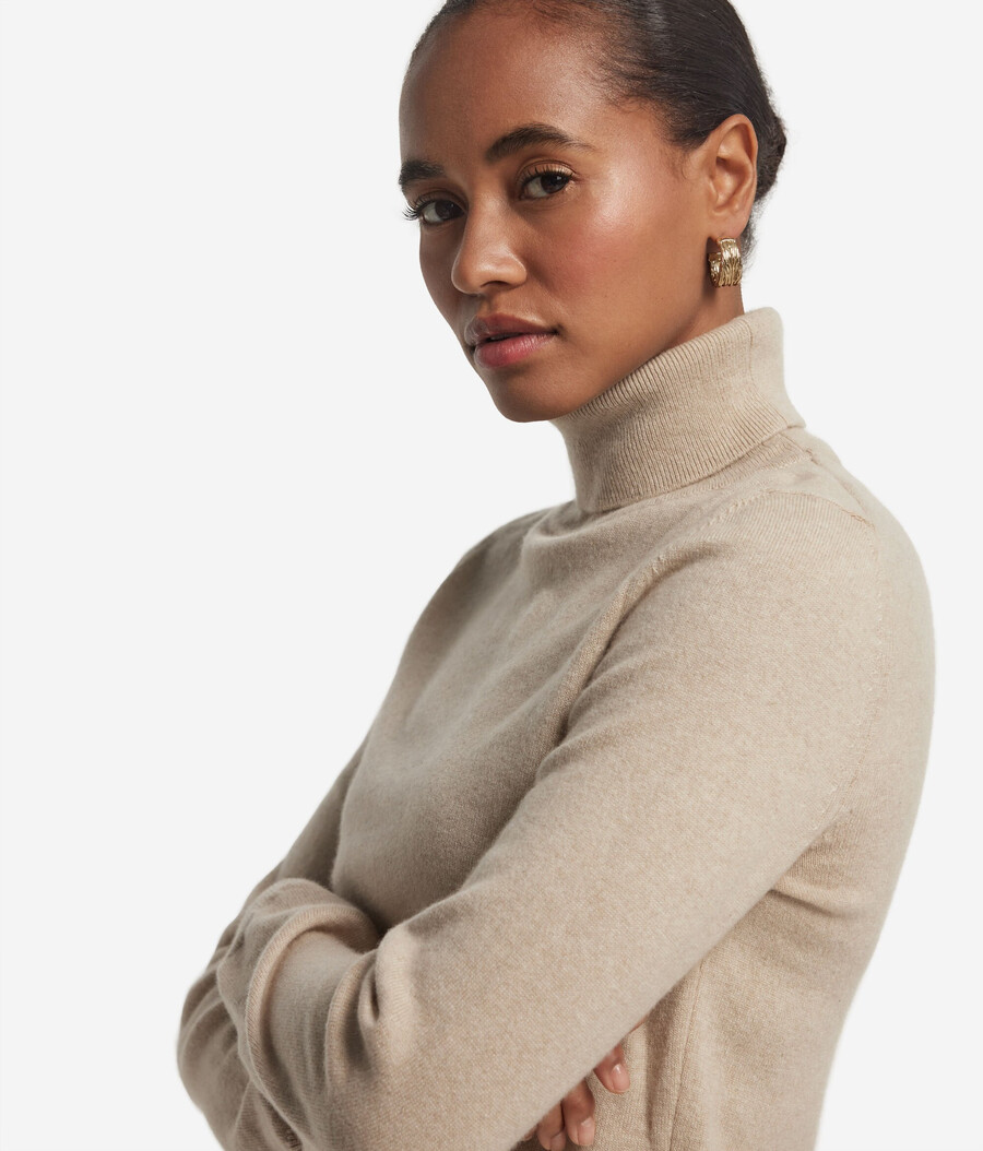 maglione a collo alto in cashmere ultra morbido