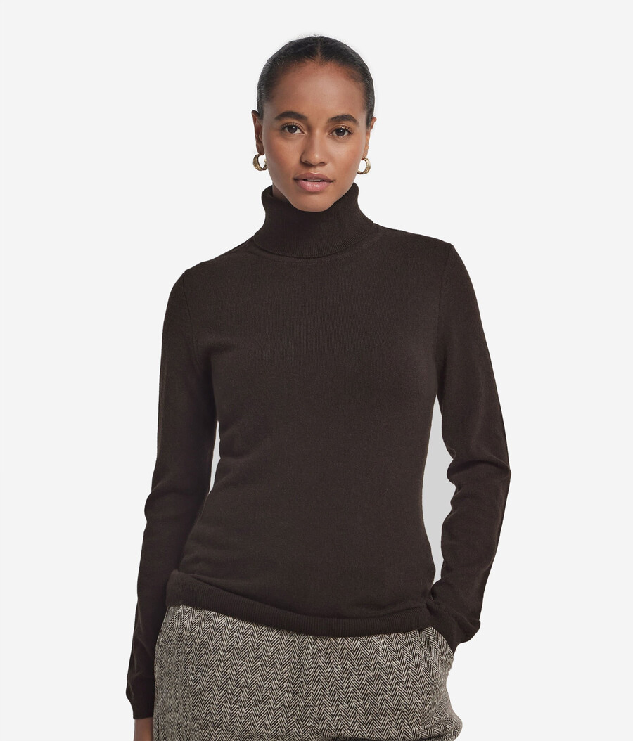 maglione a collo alto in cashmere ultra morbido