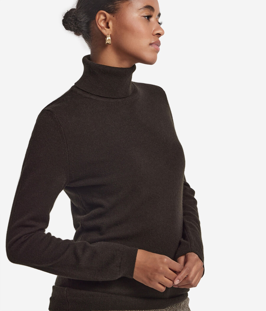 maglione a collo alto in cashmere ultra morbido