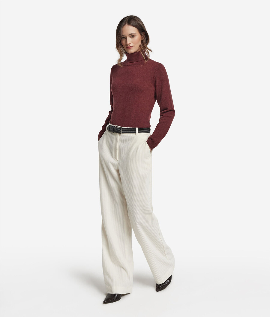 maglione a collo alto in cashmere ultra morbido
