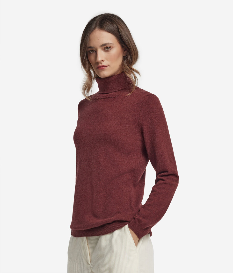 maglione a collo alto in cashmere ultra morbido