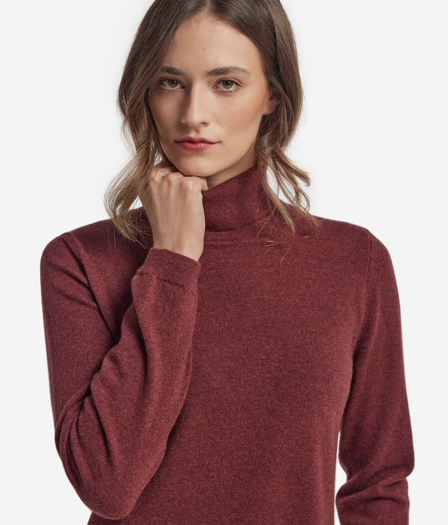 maglione a collo alto in cashmere ultra morbido