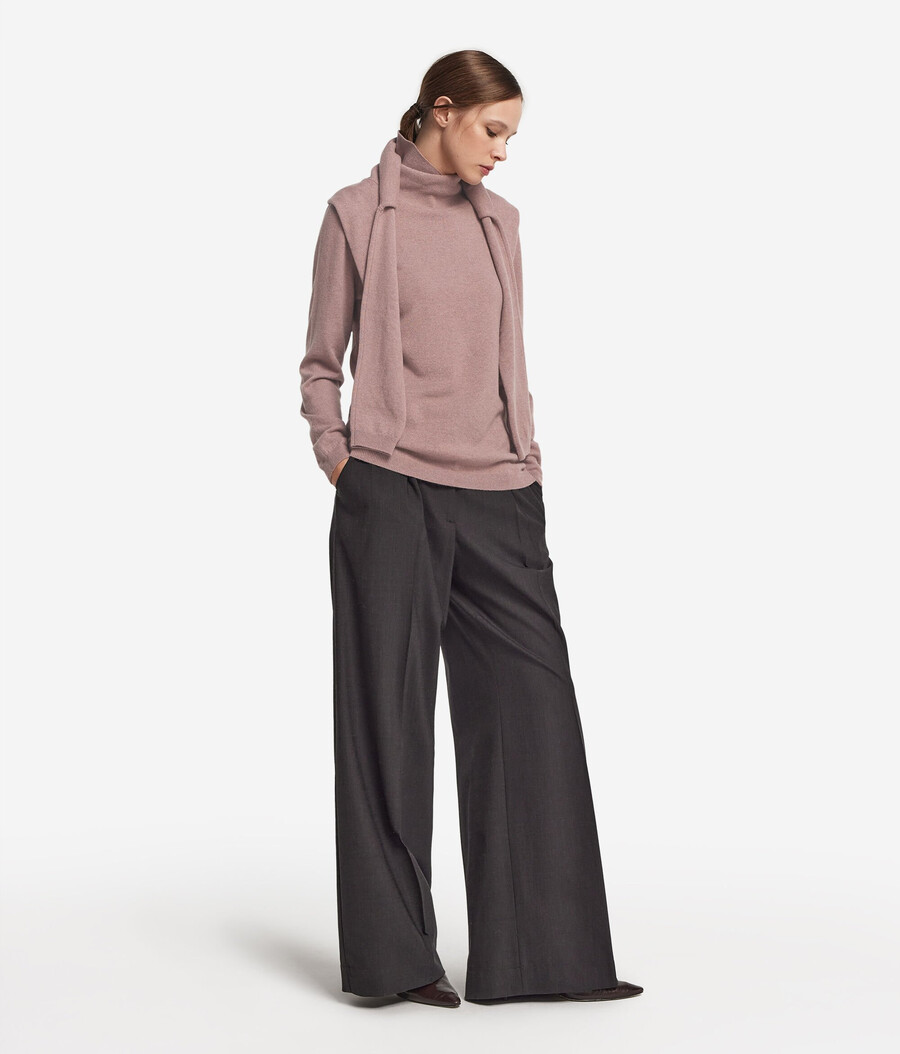 maglione a collo alto in cashmere ultra morbido