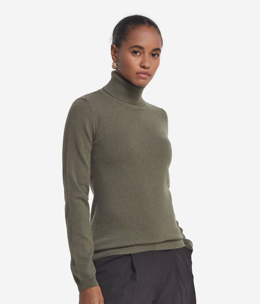maglione a collo alto in cashmere ultra morbido
