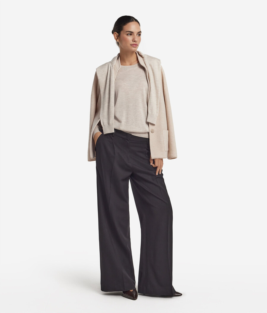 maglione girocollo in cashmere ultrafine