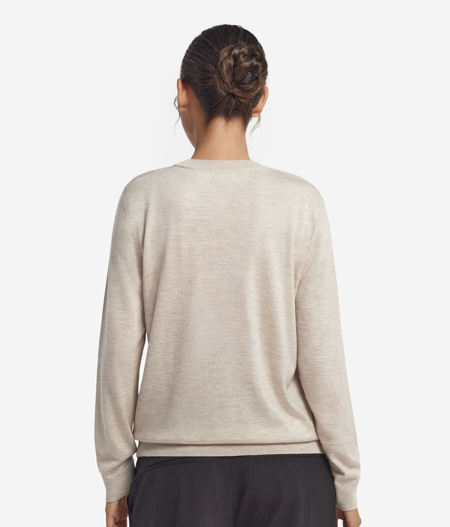 maglione girocollo in cashmere ultrafine