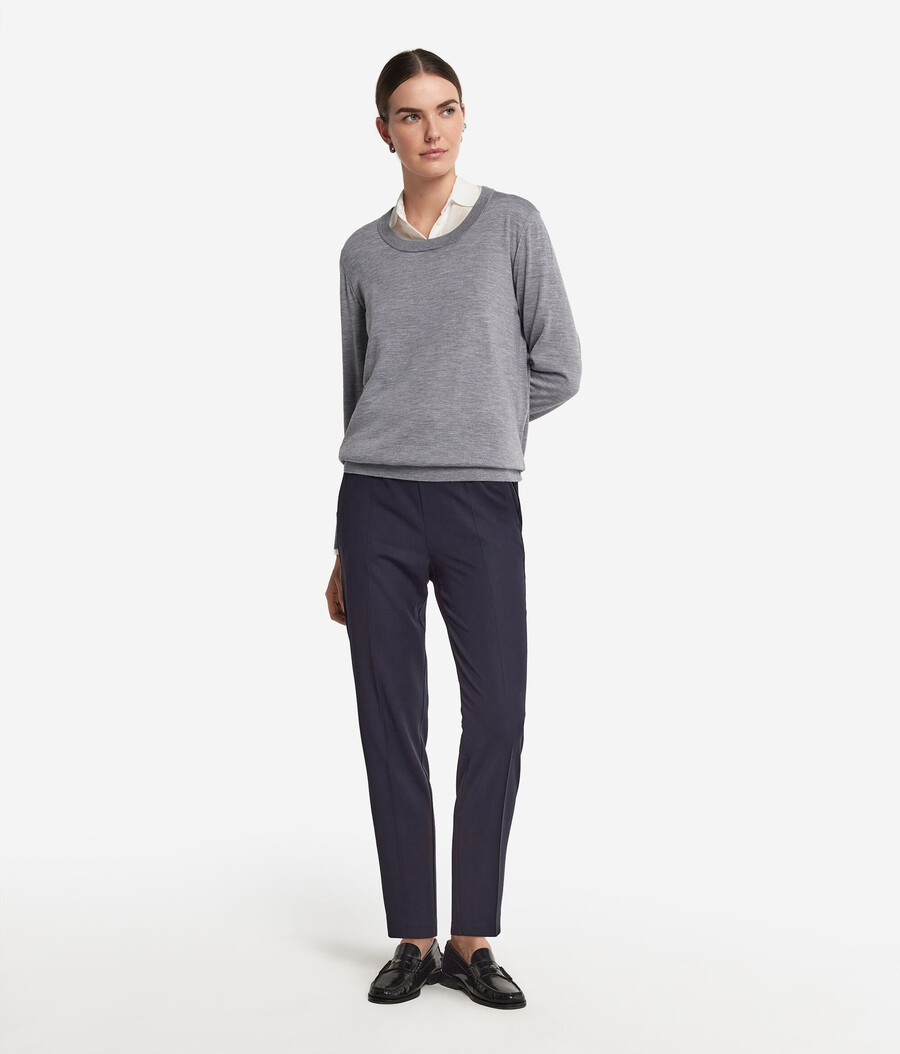 maglione girocollo in cashmere ultrafine