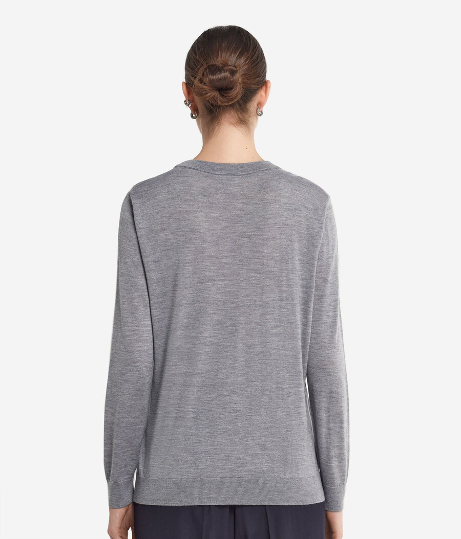 maglione girocollo in cashmere ultrafine