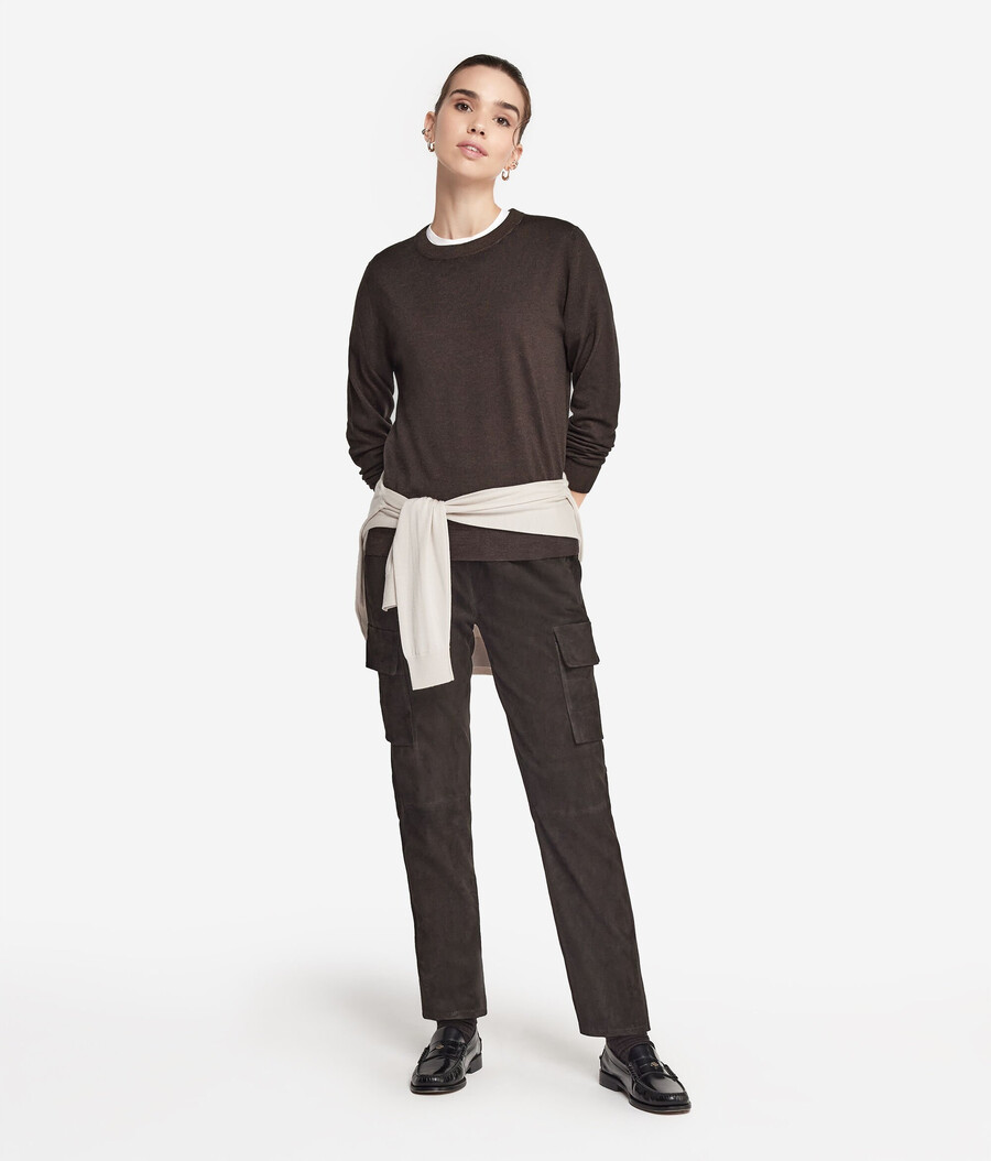 maglione girocollo in cashmere ultrafine