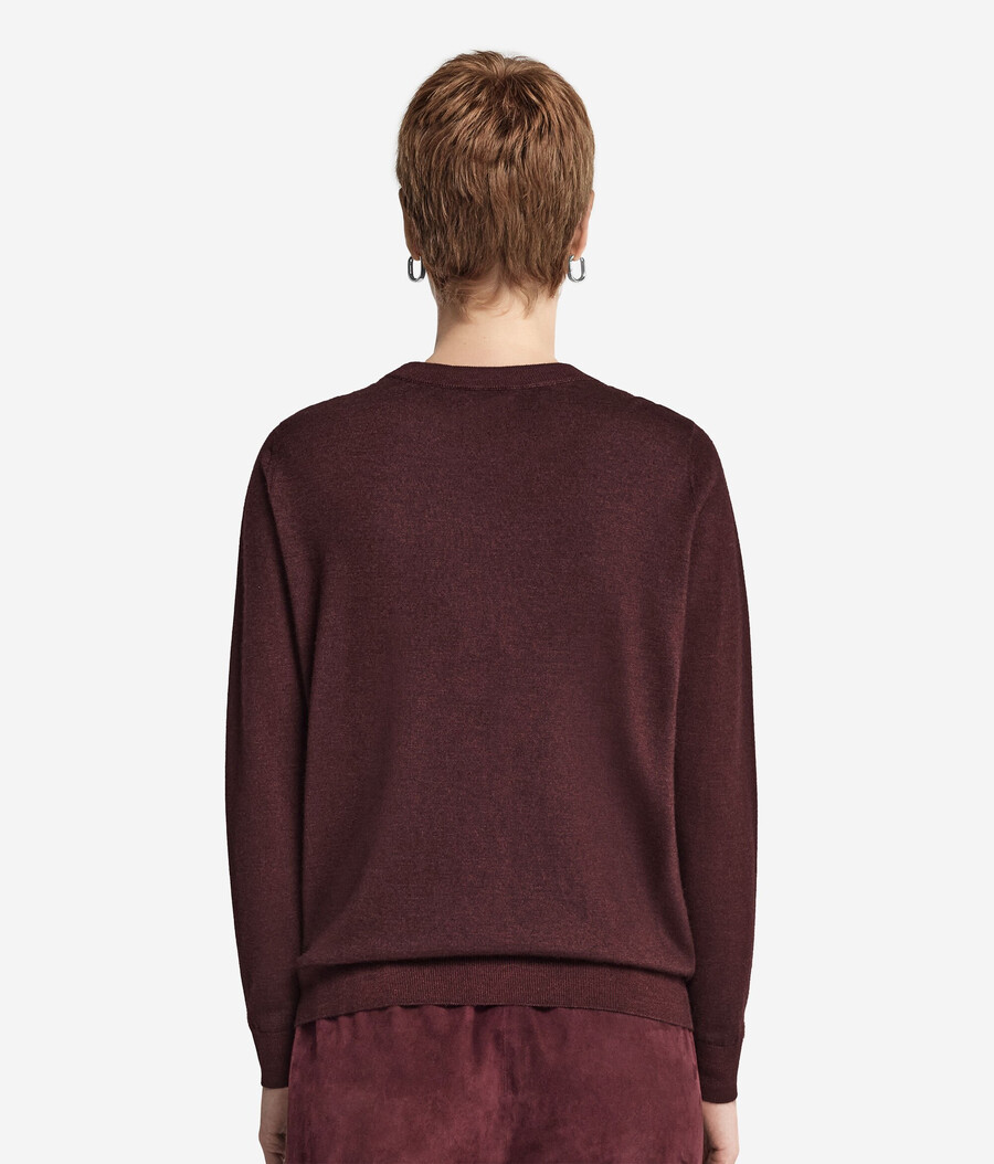 maglione girocollo in cashmere ultrafine
