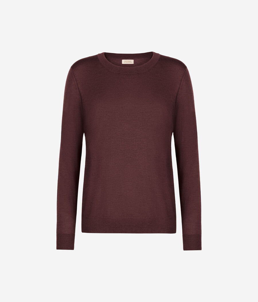 maglione girocollo in cashmere ultrafine