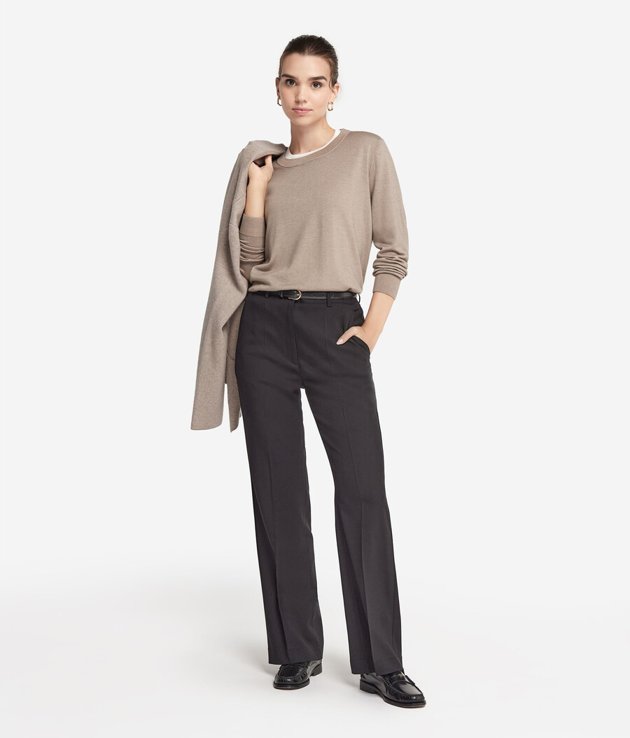 maglione girocollo in cashmere ultrafine