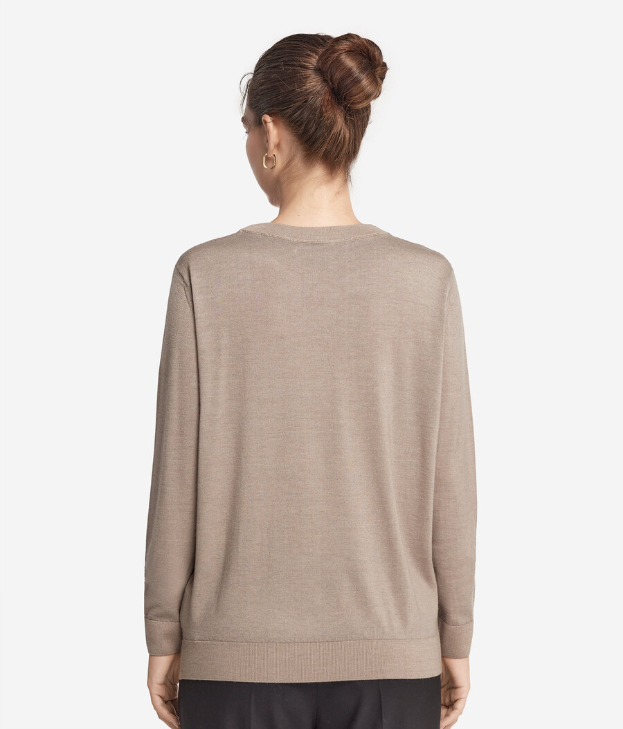 maglione girocollo in cashmere ultrafine