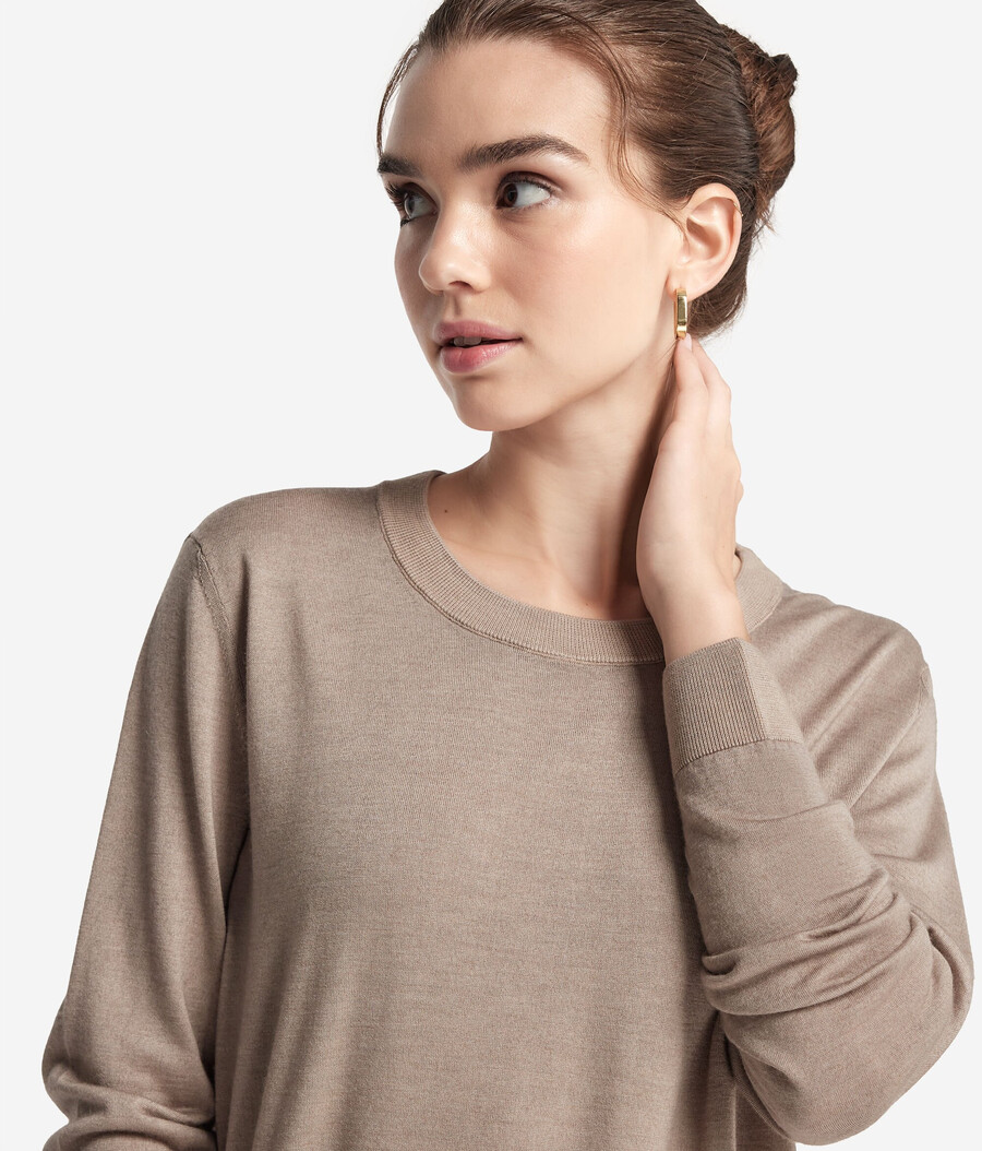 maglione girocollo in cashmere ultrafine