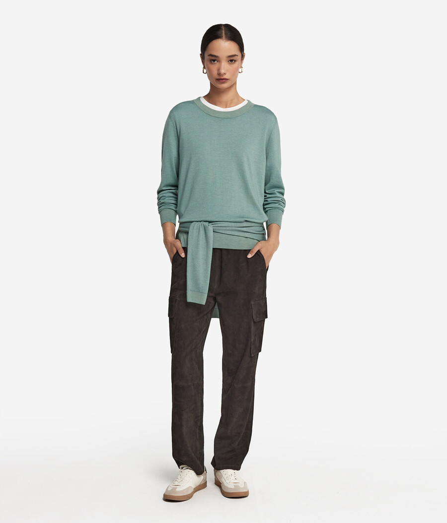 maglione girocollo in cashmere ultrafine