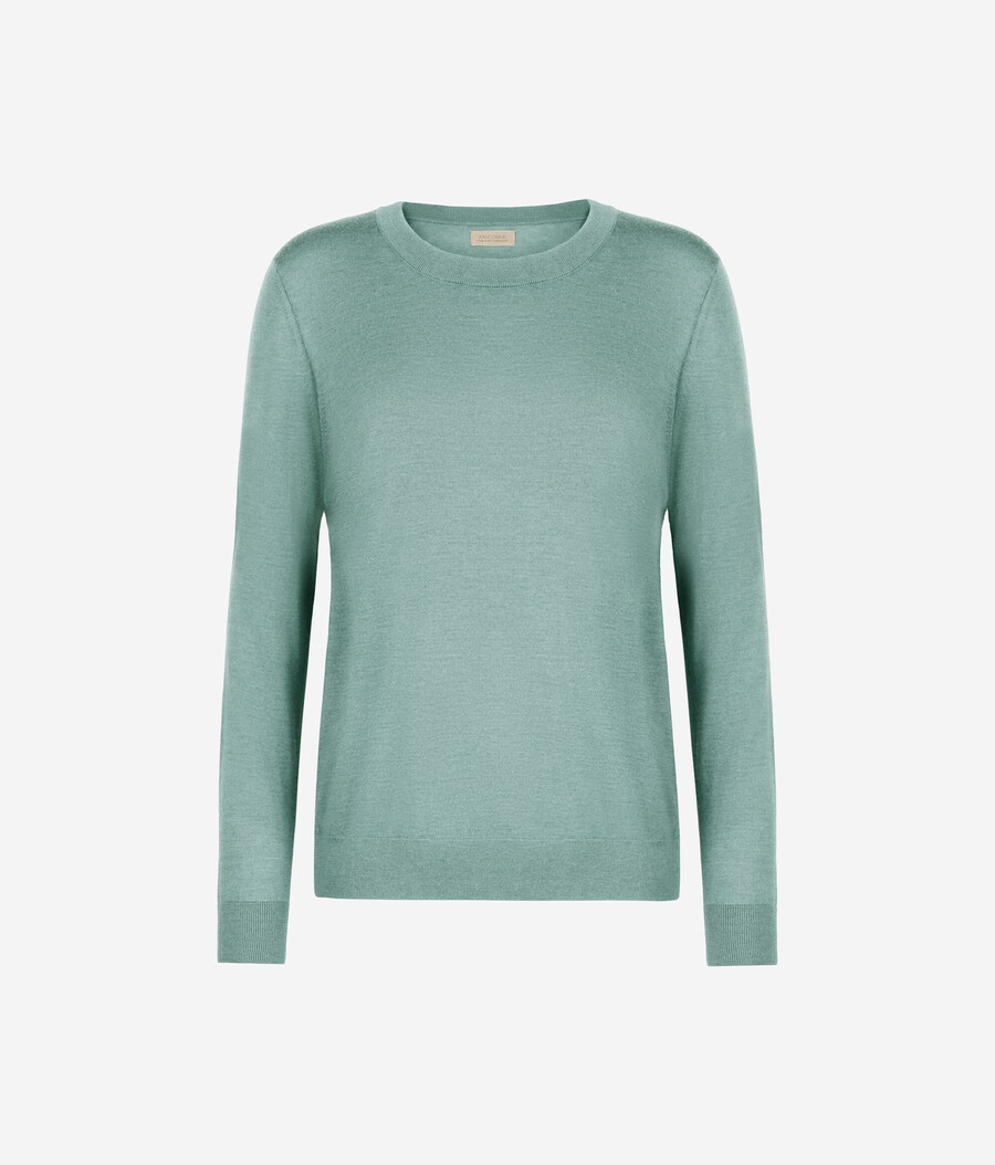 maglione girocollo in cashmere ultrafine