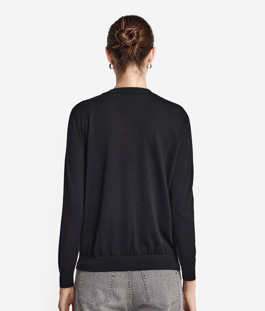 maglione girocollo in cashmere ultrafine