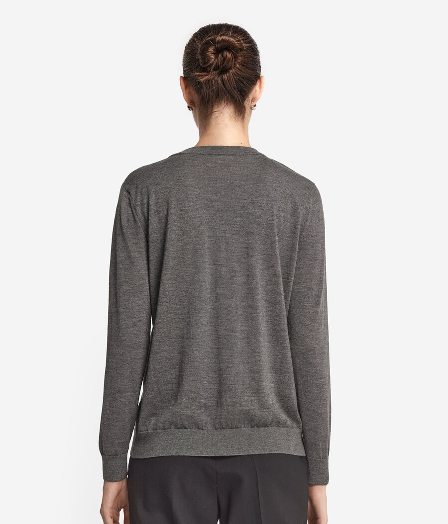 maglione girocollo in cashmere ultrafine