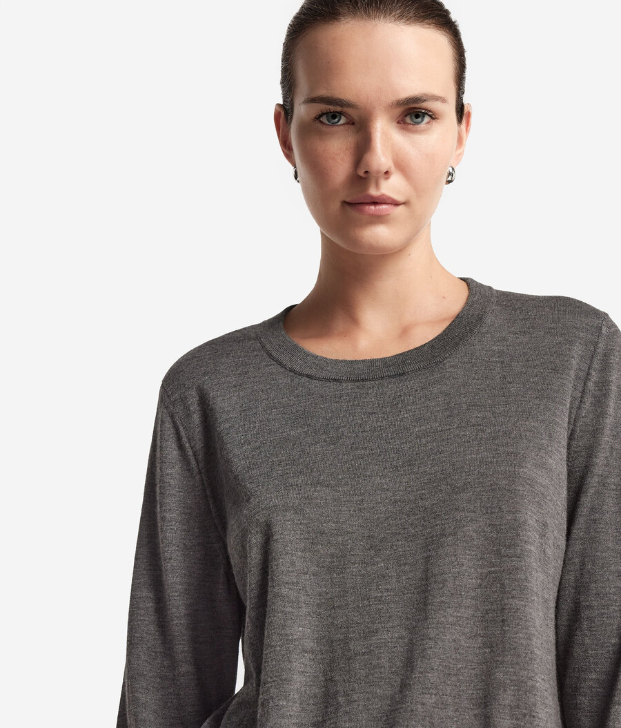maglione girocollo in cashmere ultrafine