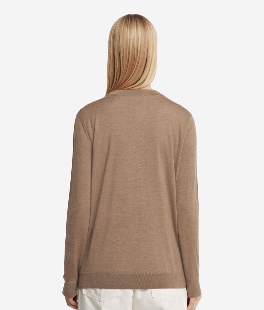 maglione girocollo in cashmere ultrafine