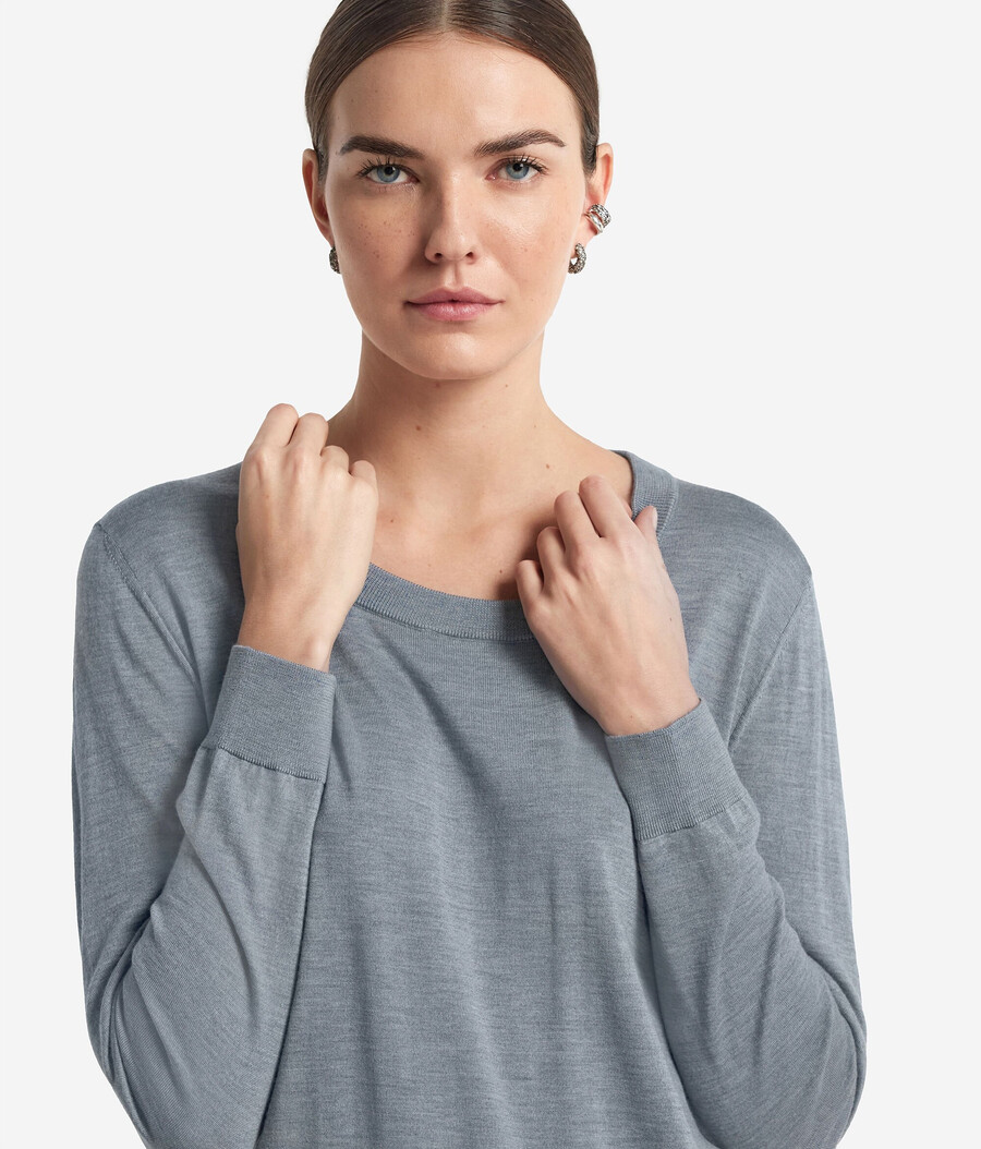 maglione girocollo in cashmere ultrafine