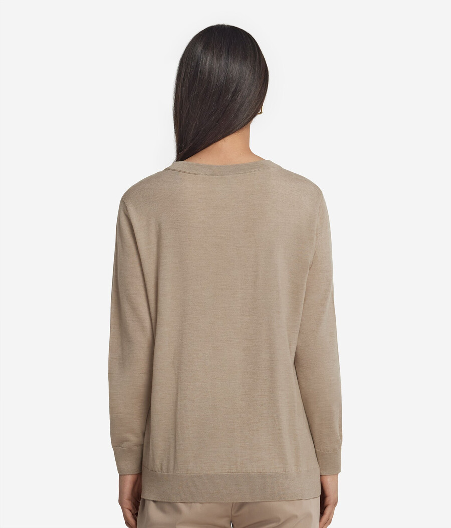 maglione girocollo in cashmere ultrafine