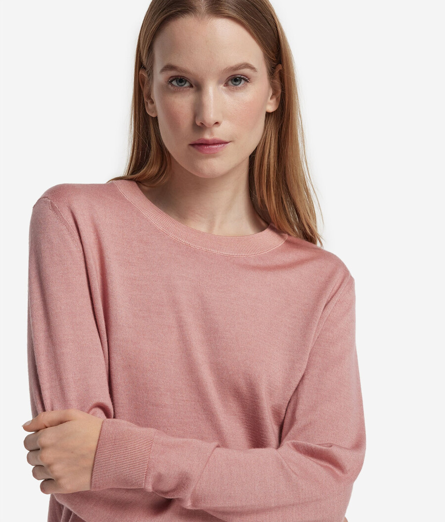maglione girocollo in cashmere ultrafine