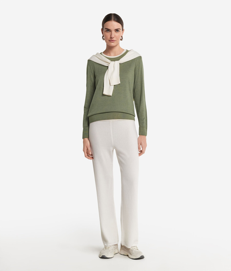 maglione girocollo in cashmere ultrafine