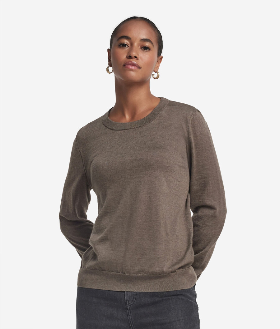 maglione girocollo in cashmere ultrafine