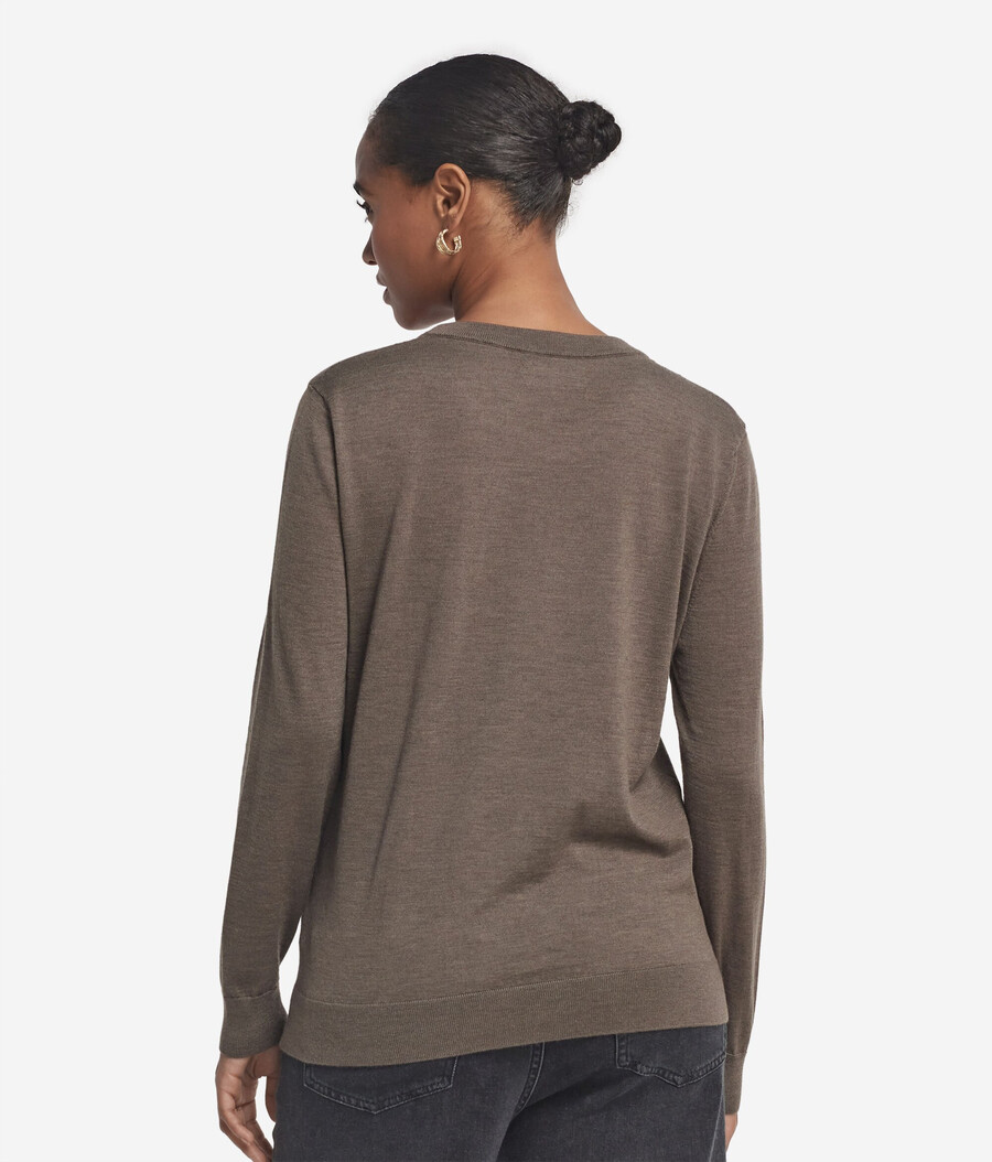 maglione girocollo in cashmere ultrafine