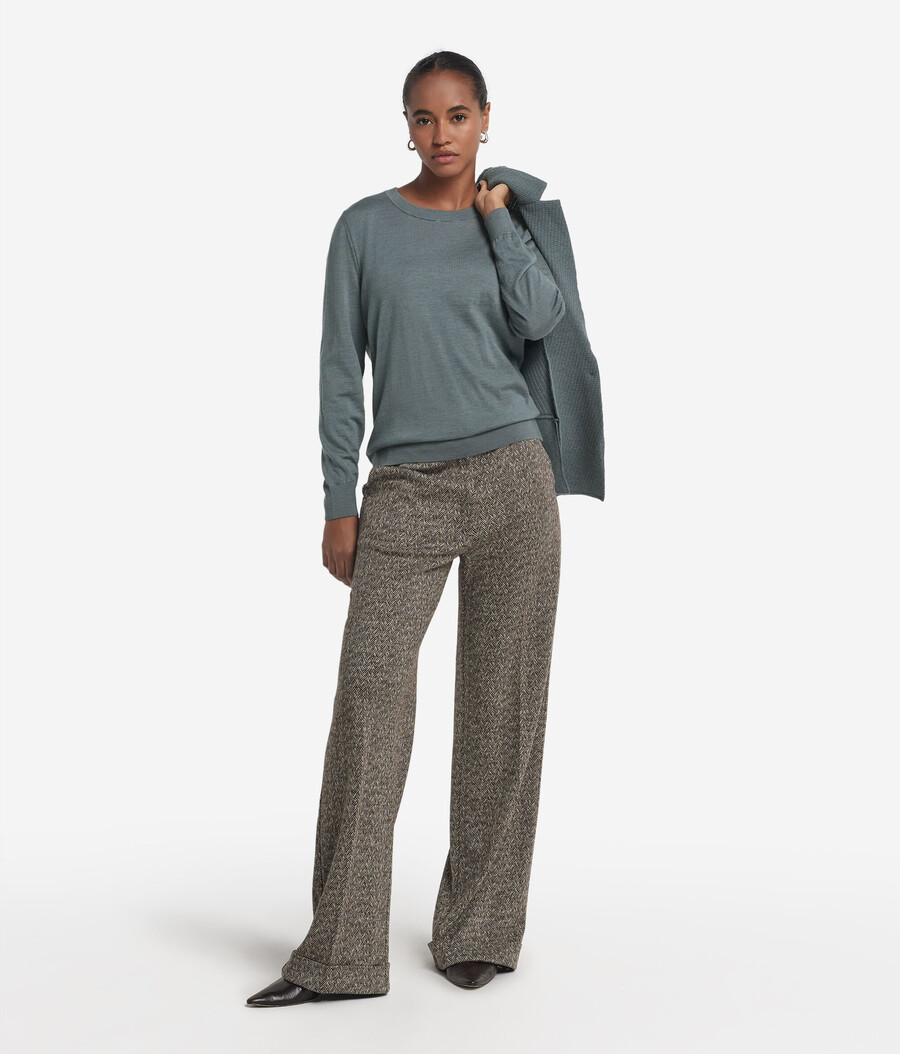 maglione girocollo in cashmere ultrafine