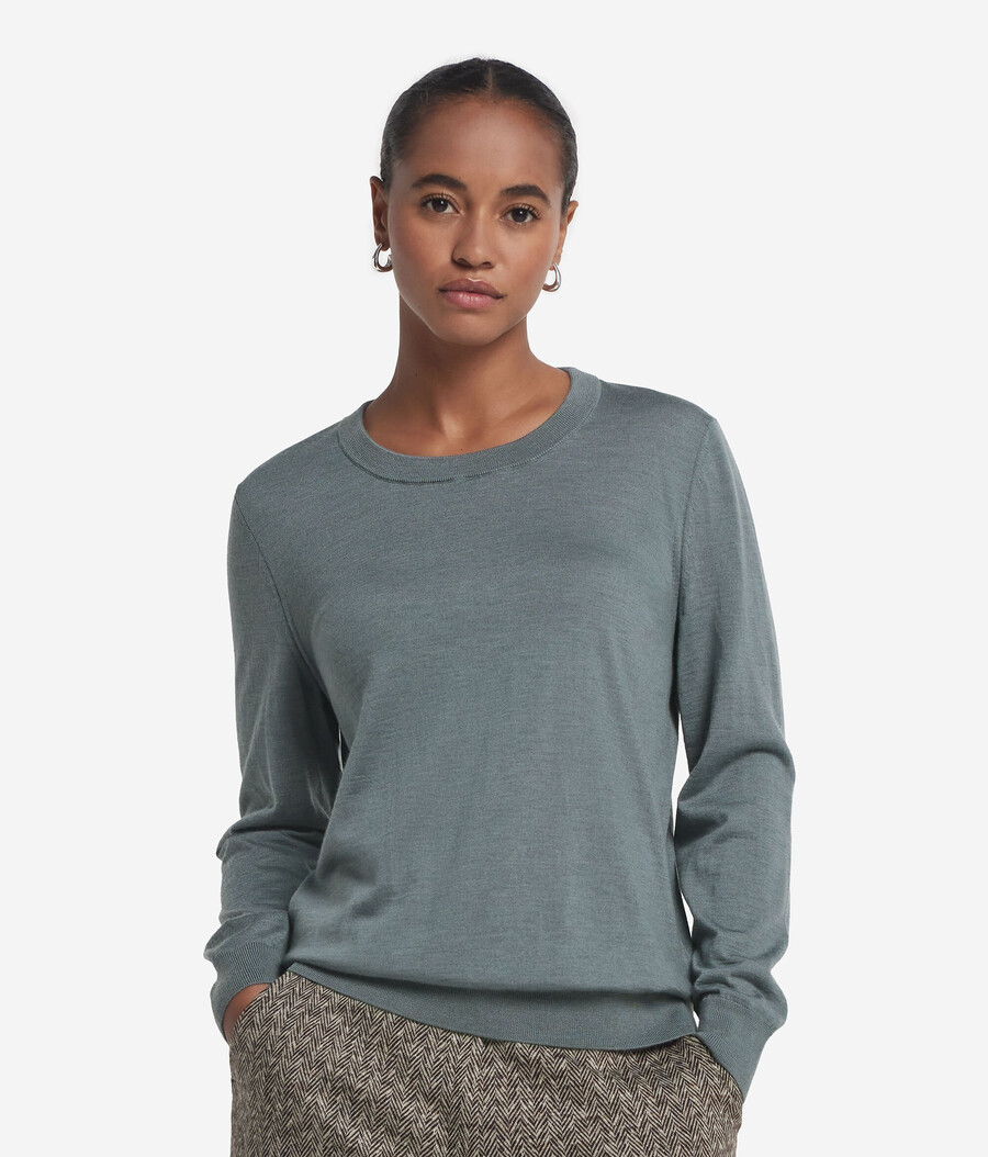 maglione girocollo in cashmere ultrafine