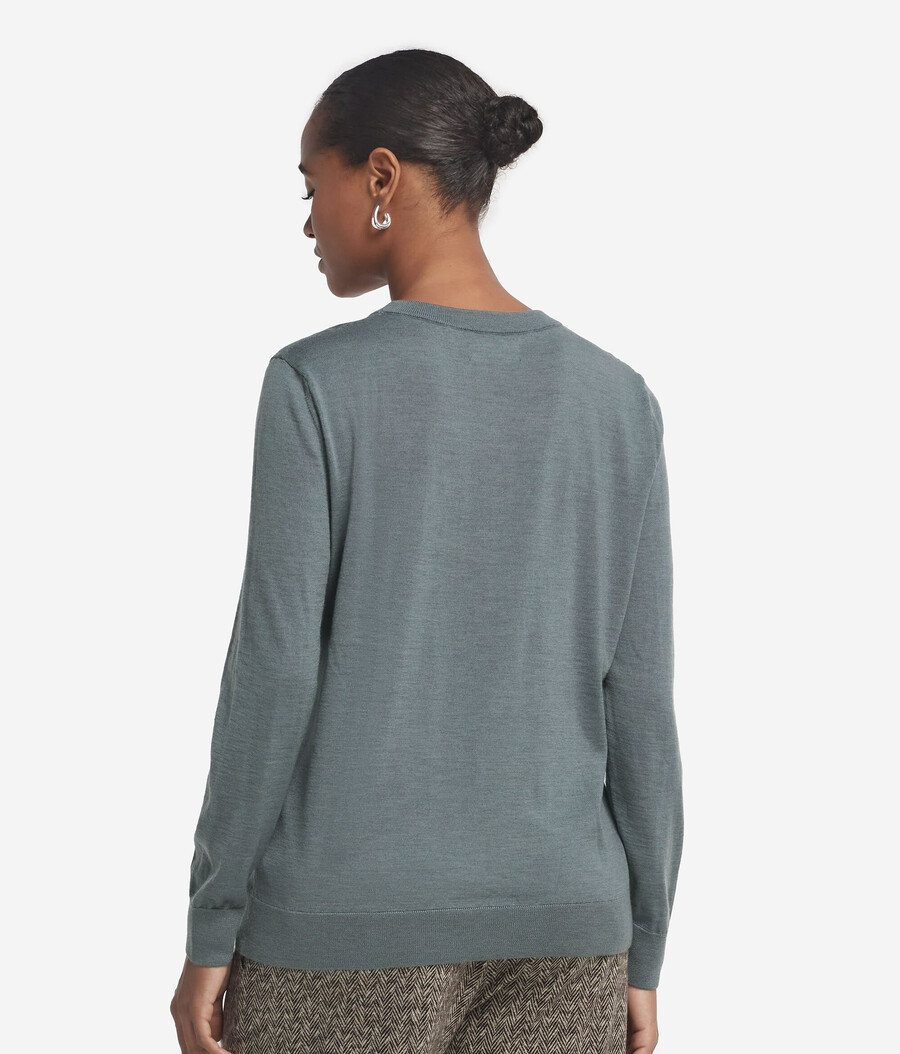 maglione girocollo in cashmere ultrafine