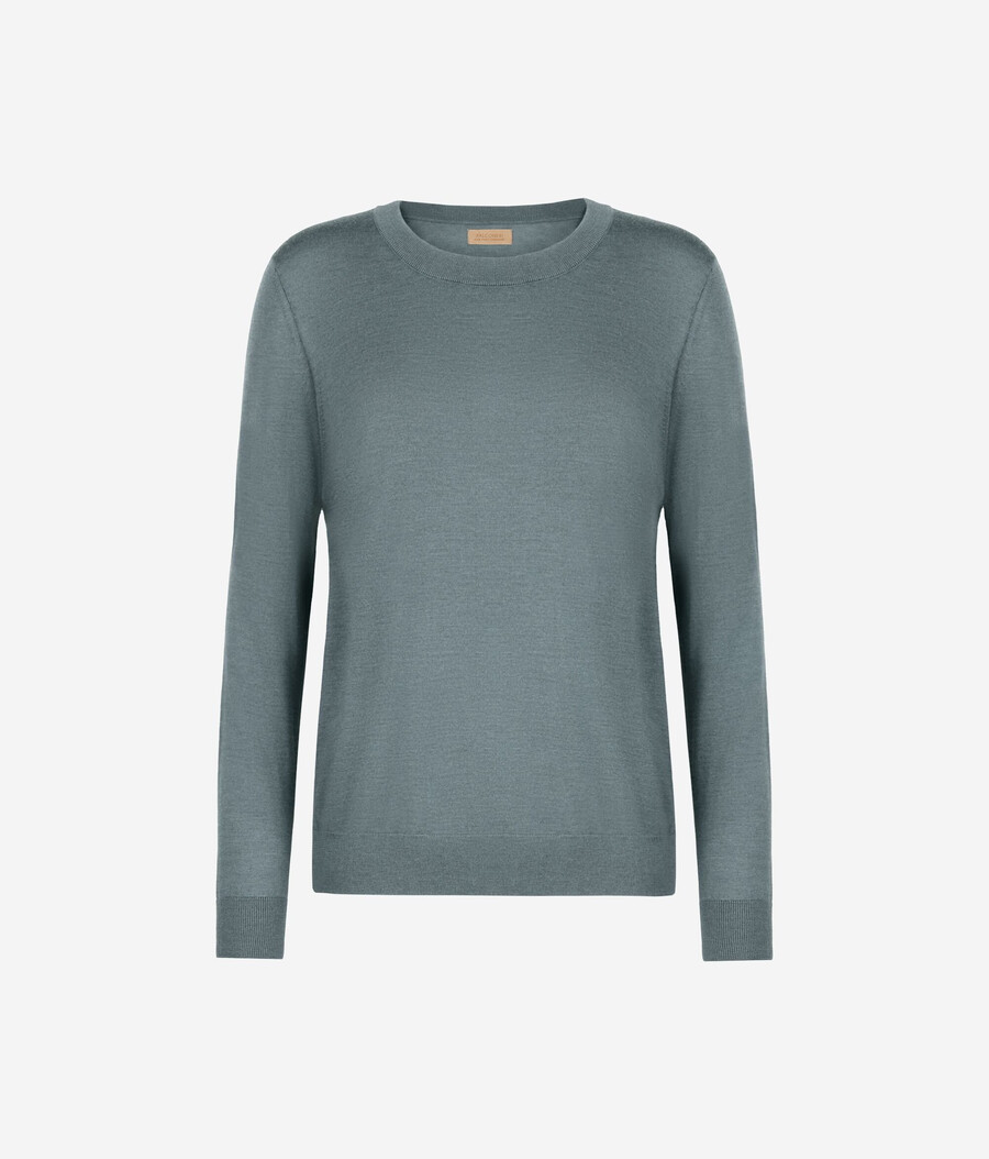 maglione girocollo in cashmere ultrafine