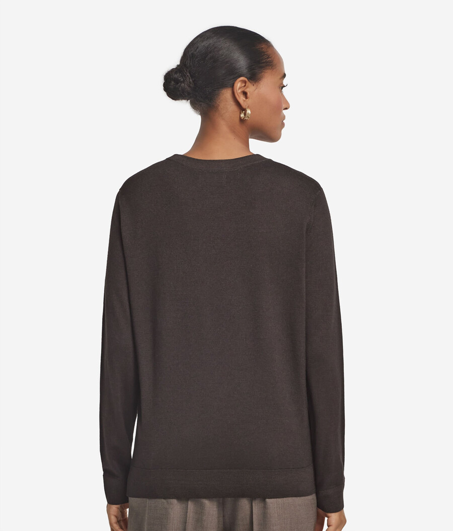 maglione girocollo in cashmere ultrafine
