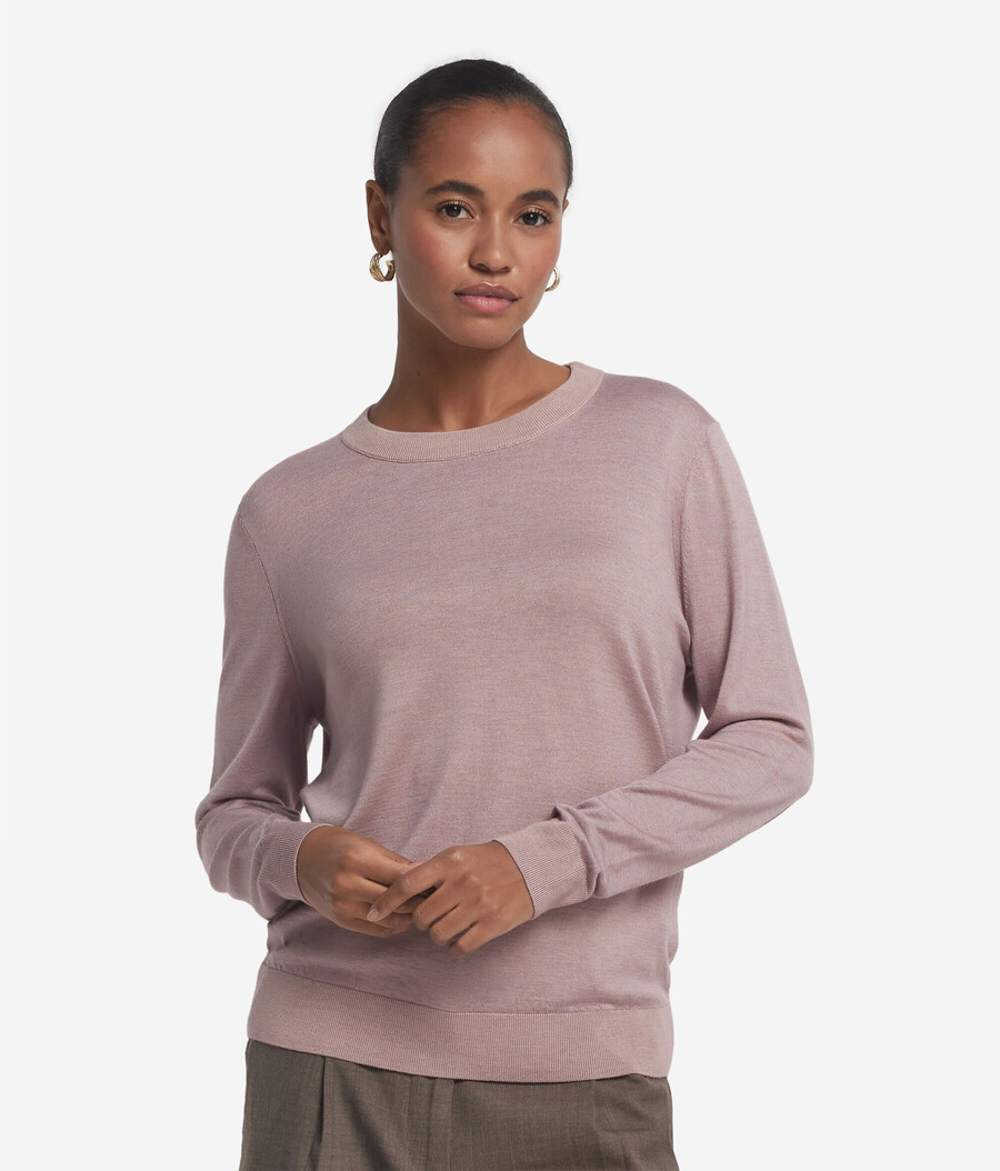 maglione girocollo in cashmere ultrafine