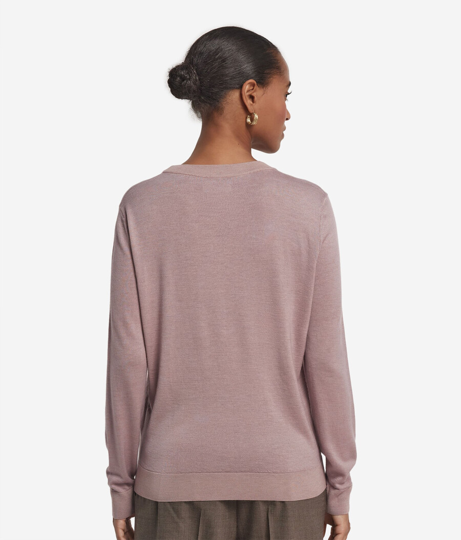 maglione girocollo in cashmere ultrafine