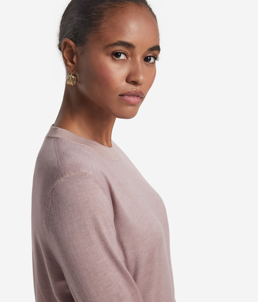 maglione girocollo in cashmere ultrafine
