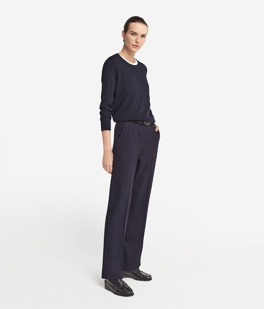 maglione girocollo in cashmere ultrafine