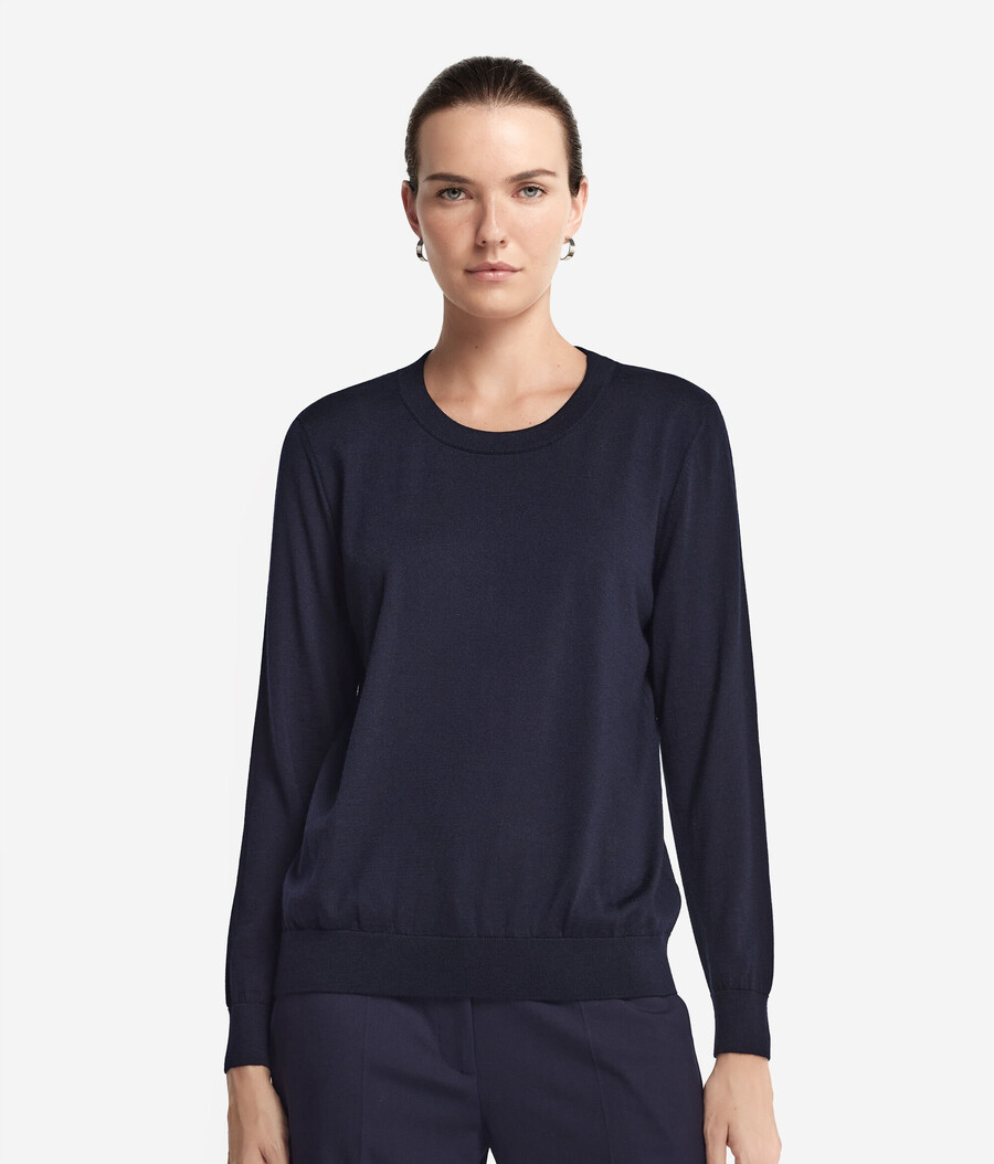 maglione girocollo in cashmere ultrafine
