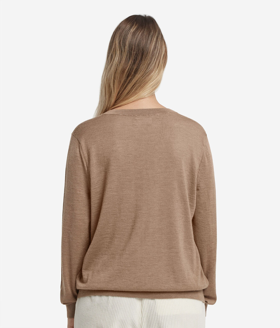 maglione con scollo a v in cashmere ultrafine