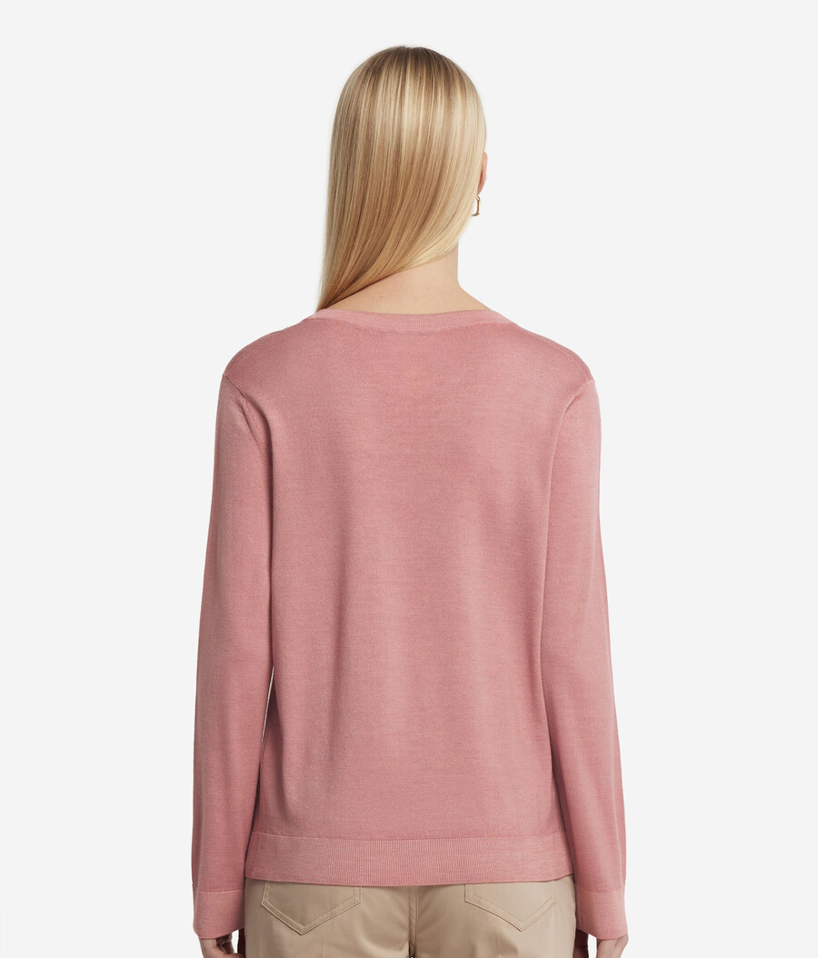 maglione con scollo a v in cashmere ultrafine