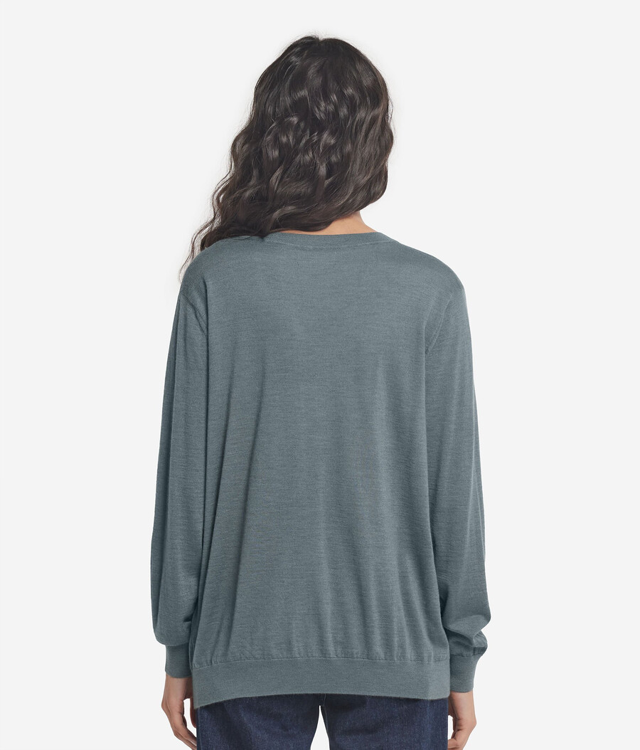 maglione con scollo a v in cashmere ultrafine