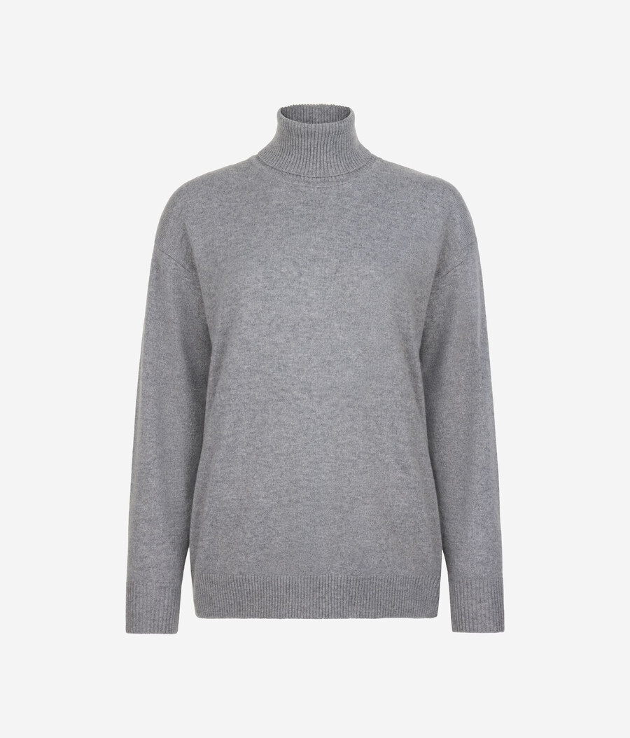 dolcevita in cashmere ultra morbido con spacchi