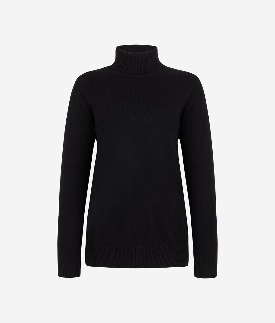dolcevita in cashmere ultra morbido con spacchi