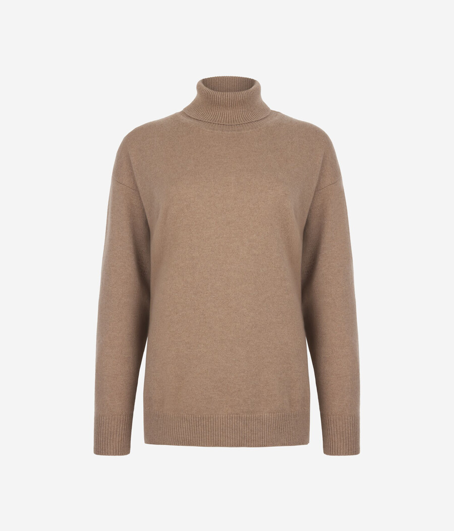 dolcevita in cashmere ultra morbido con spacchi