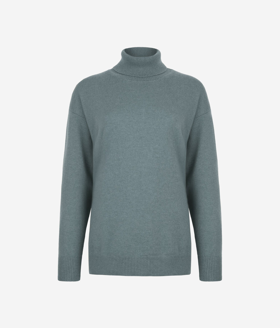 dolcevita in cashmere ultra morbido con spacchi
